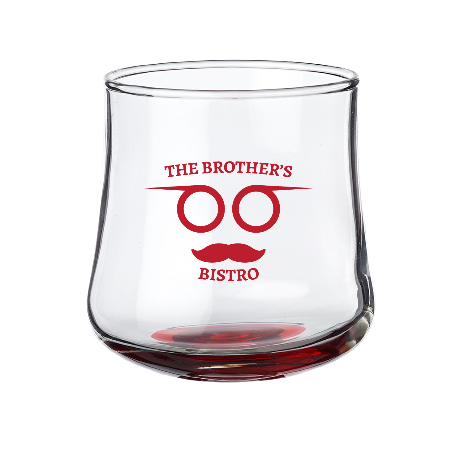 11 oz. Belle Stemless Glasses (1 Color Imprint) 2