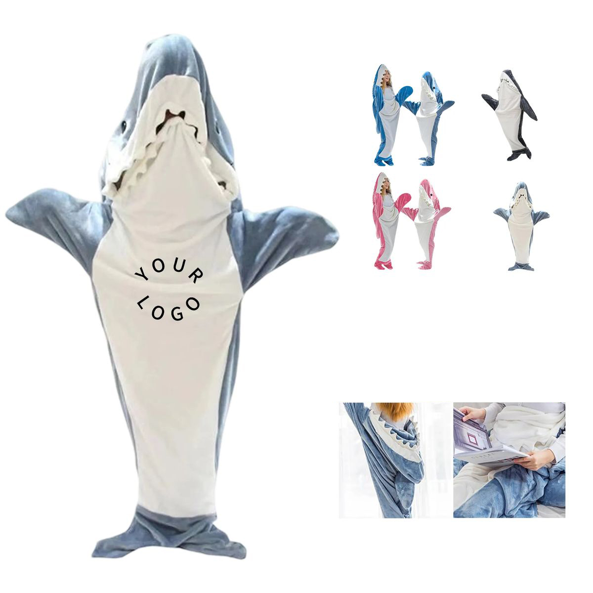 Full Body Shark Hoodie Blanket for Movie Nights 1