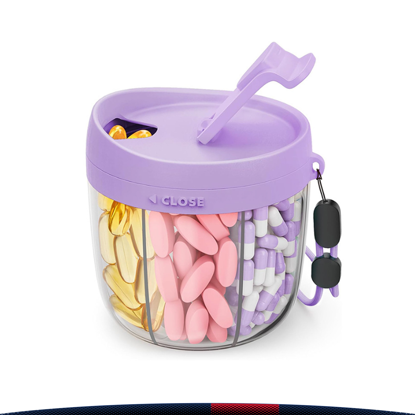 Septra 7-Compartment Rotating Pill Dispenser 5