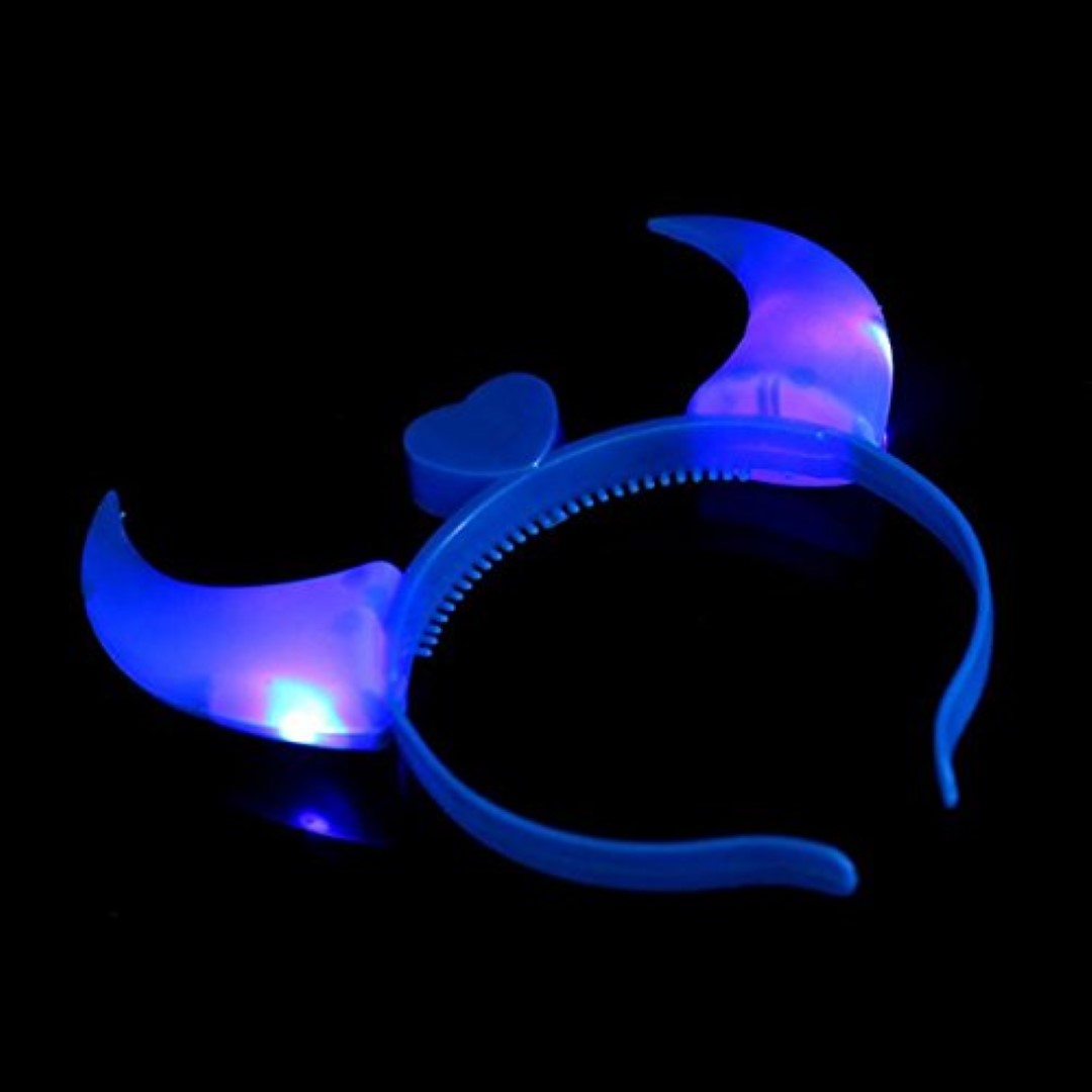Flashing Party Ox Horns Headbands Glow 4