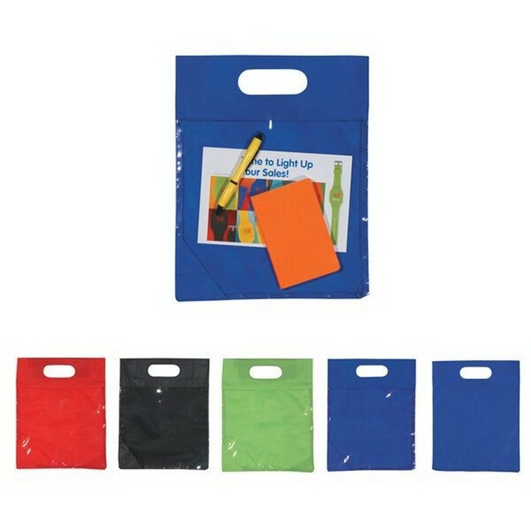 Clear View Exhibition Tote Bag, custom non-woven bag with logo imprint 2