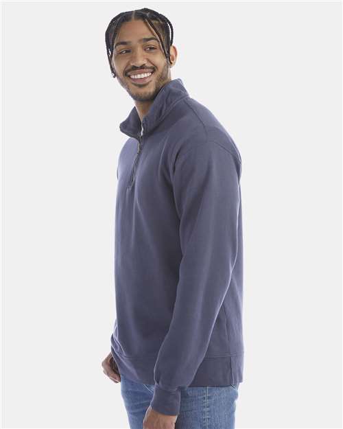 Unisex Garment-Dyed Quarter-Zip Sweatshirt - GDH425 18