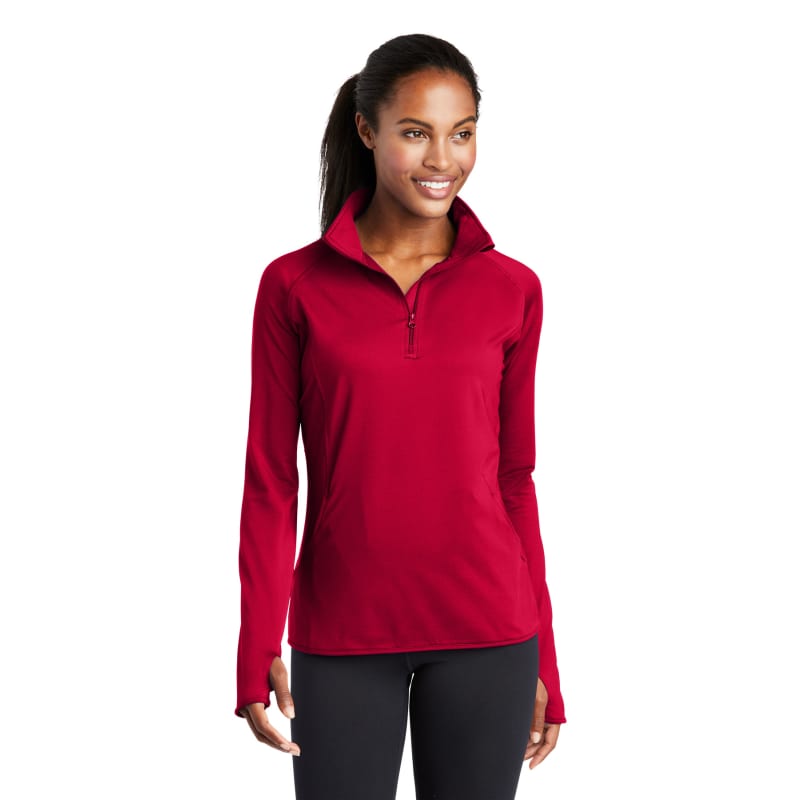 Sport-Tek Women's Sport-Wick Stretch 1/4-Zip Pullover. 49