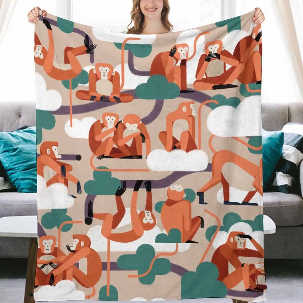 Custom Printed Flannel Blanket 50" x 60" 3