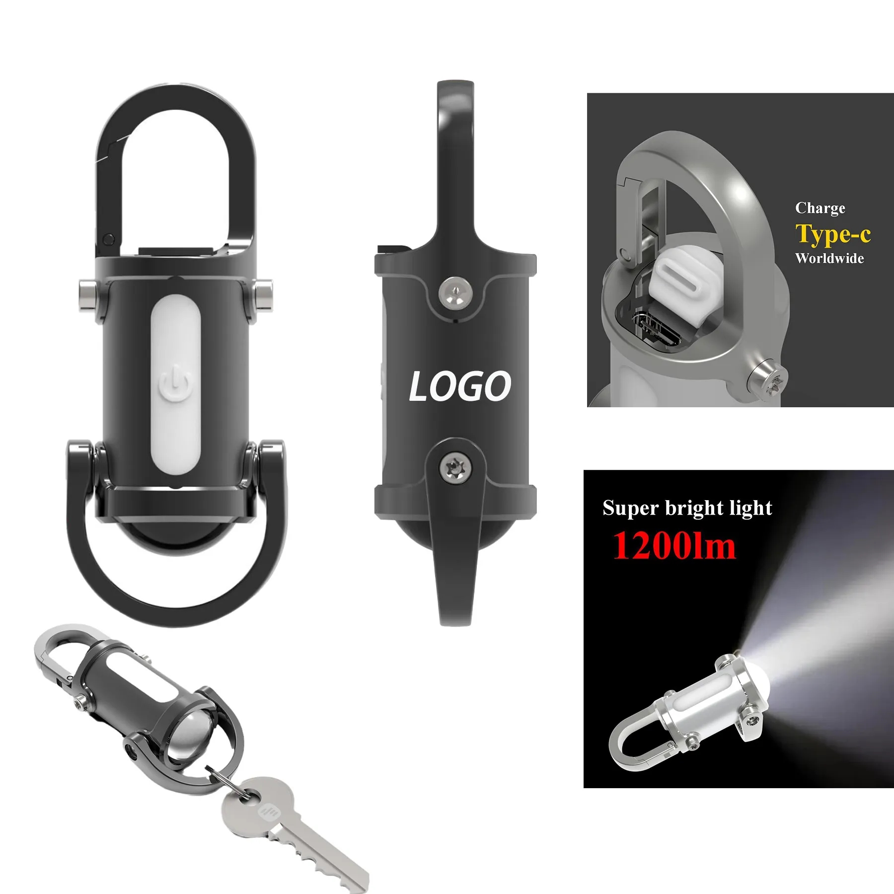 Waterproof Keychain Flashlight 4