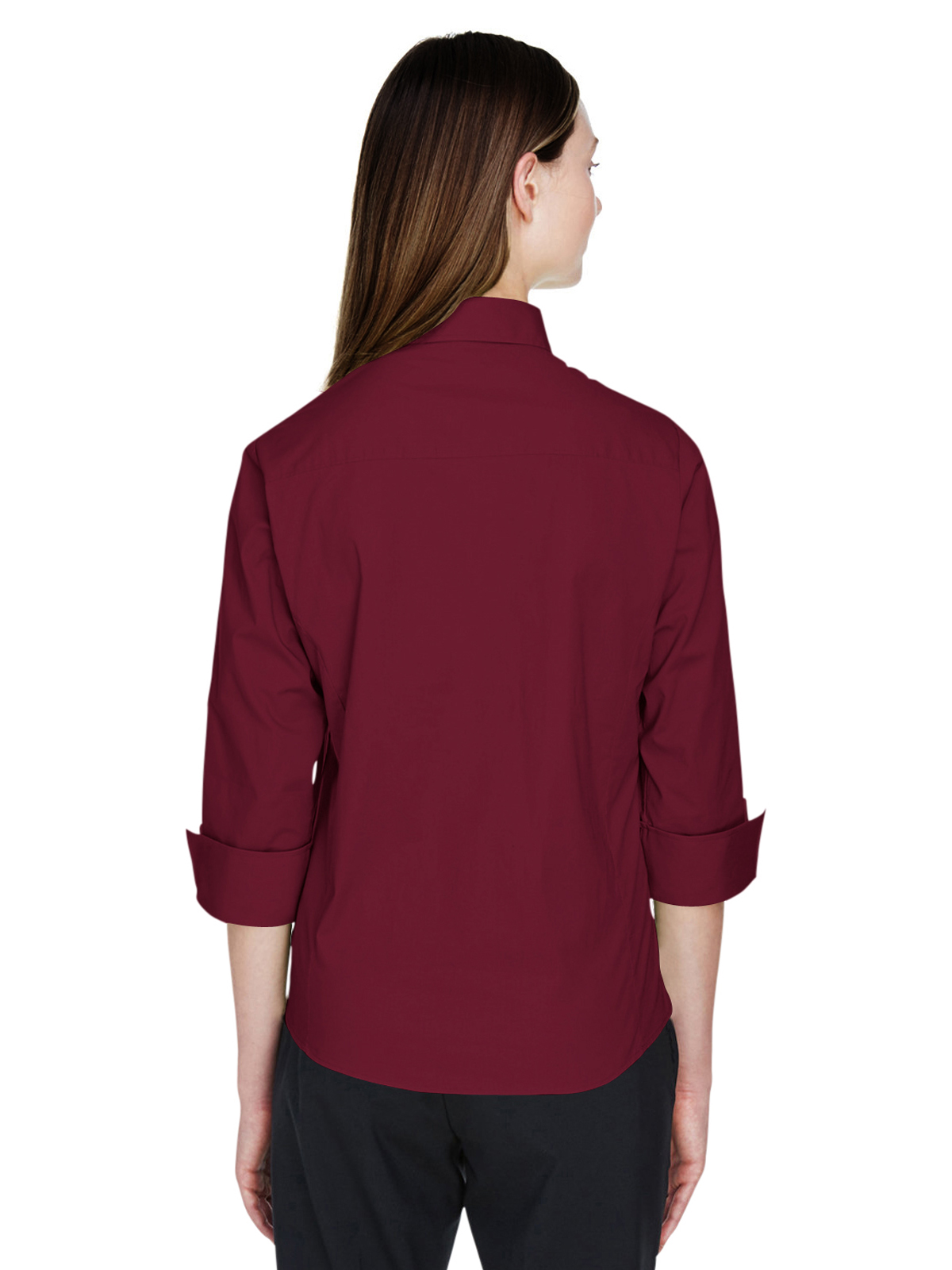 Blue Generation - Women's Pocketless 3/4-Sleeve Poplin Shirt 8