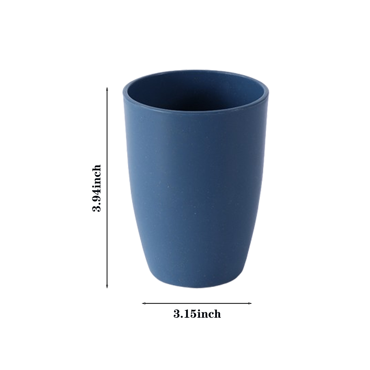 12oz Reusable Wheat Straw Mouthwash Cup 7