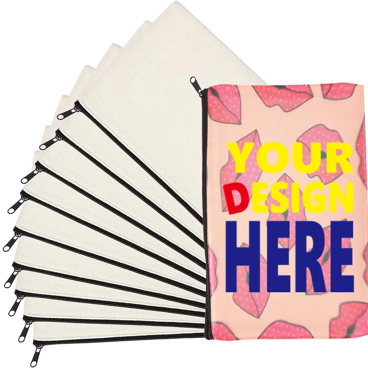 Sublimation Canvas Makeup Bag 1