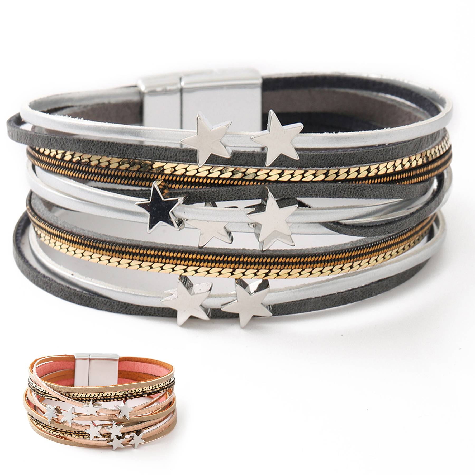 PU Personalized fashion lucky bracelet 4