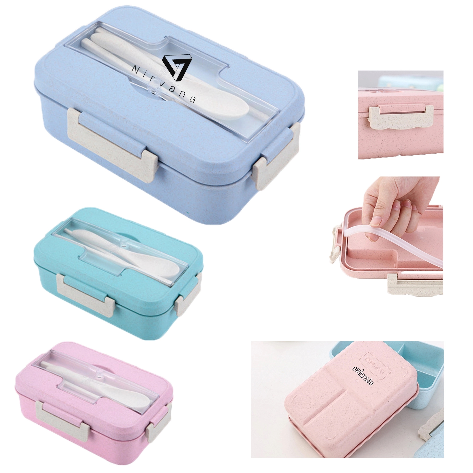 Wheat Straw Lunch Box 3