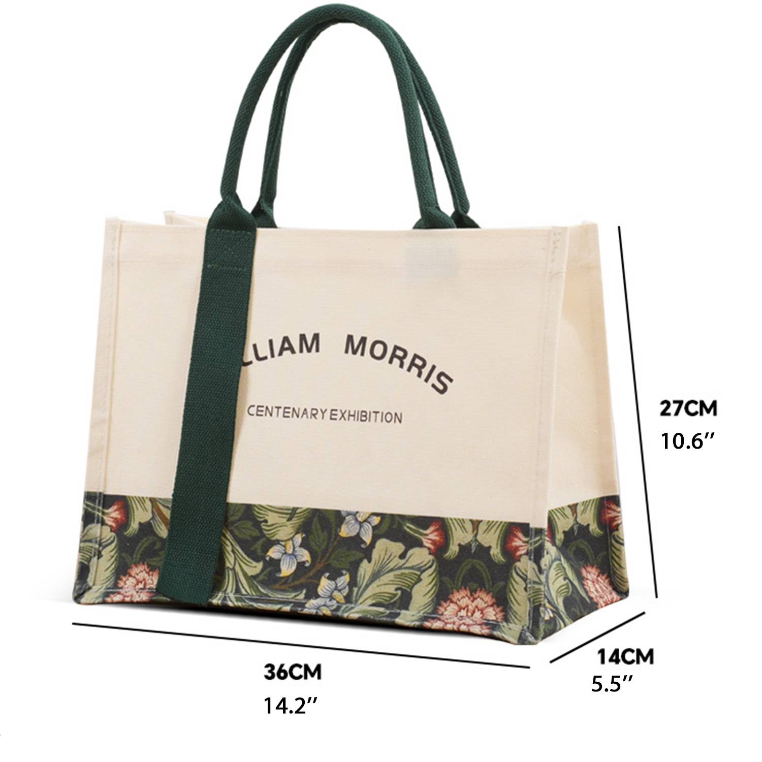 Custom Large Aesthetic Canvas Tote Bag w/ Handle 2