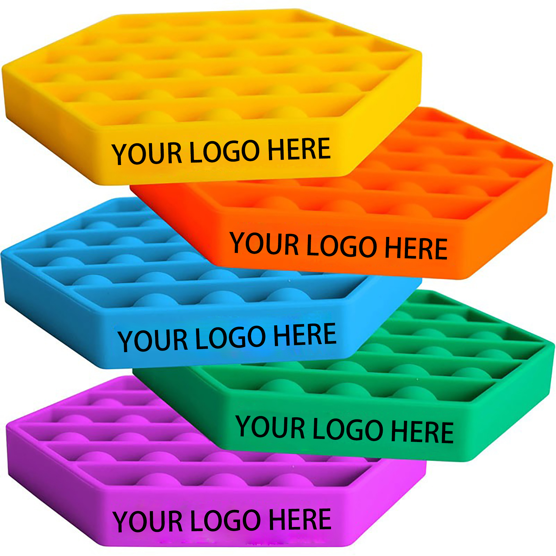 Push Pop Bubble Fidget Poppers Sensory Toy --Hexagon Shape 2