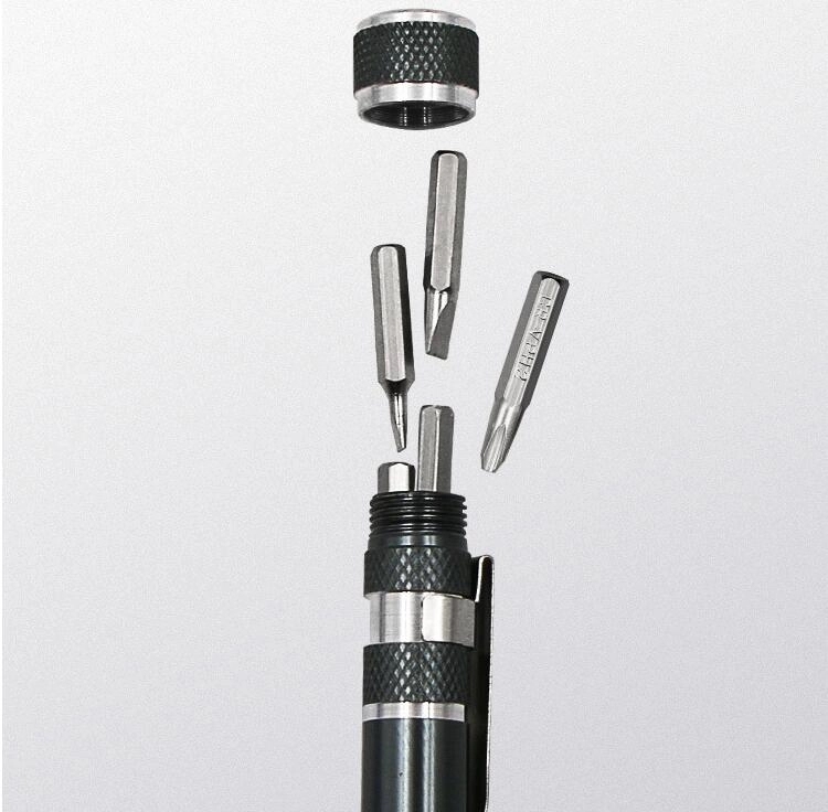 Pocket Pal Aluminum Tool Pen Screwdrivers 5