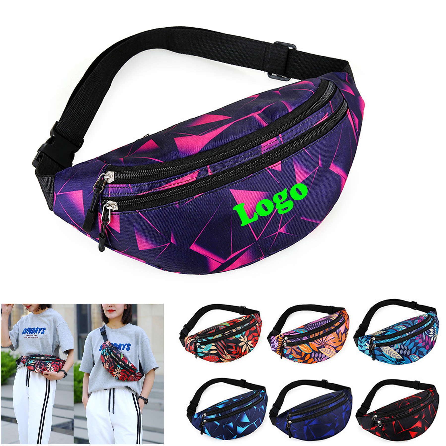 Women Fanny Pack Crossbody Chest Sling Bag 2