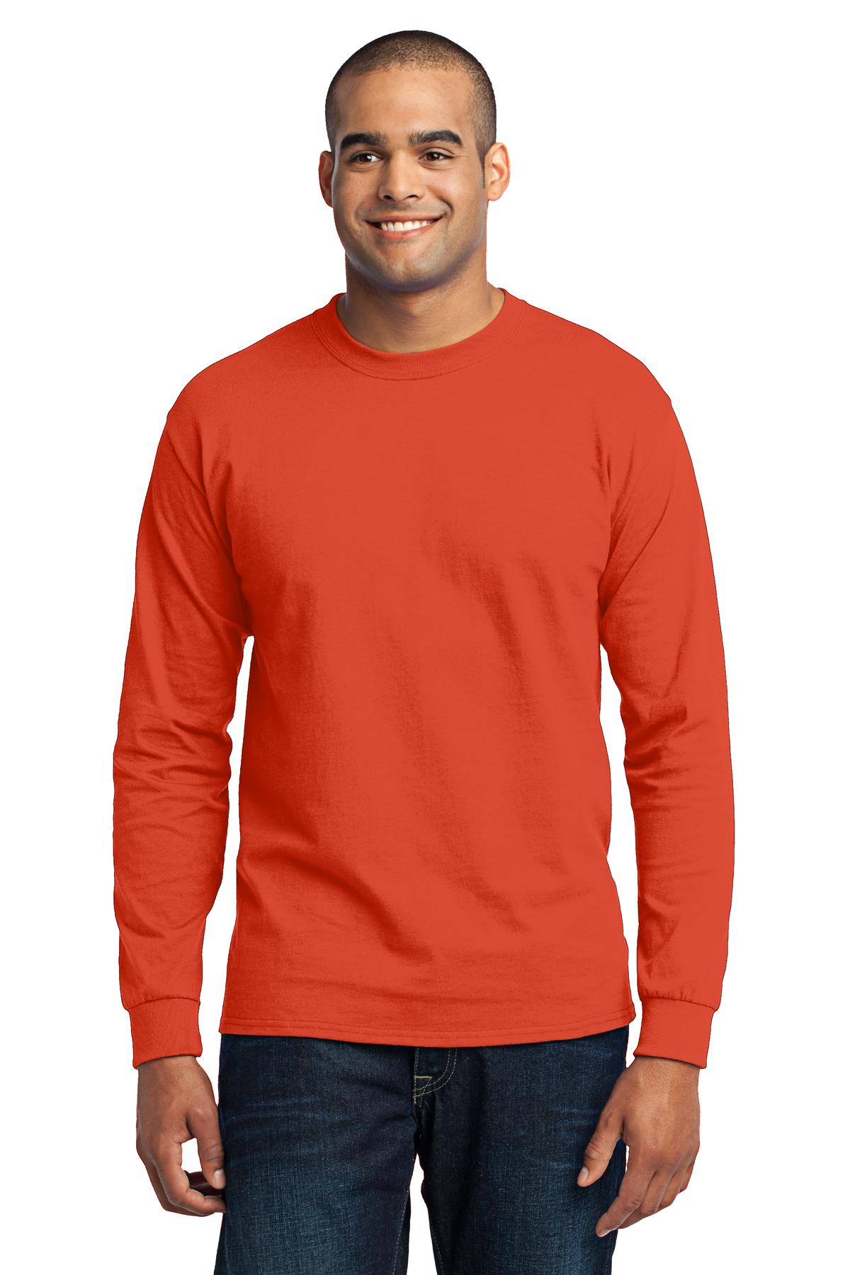 Port & Co Long Sleeve Core Blend Tee. PC55LS 105