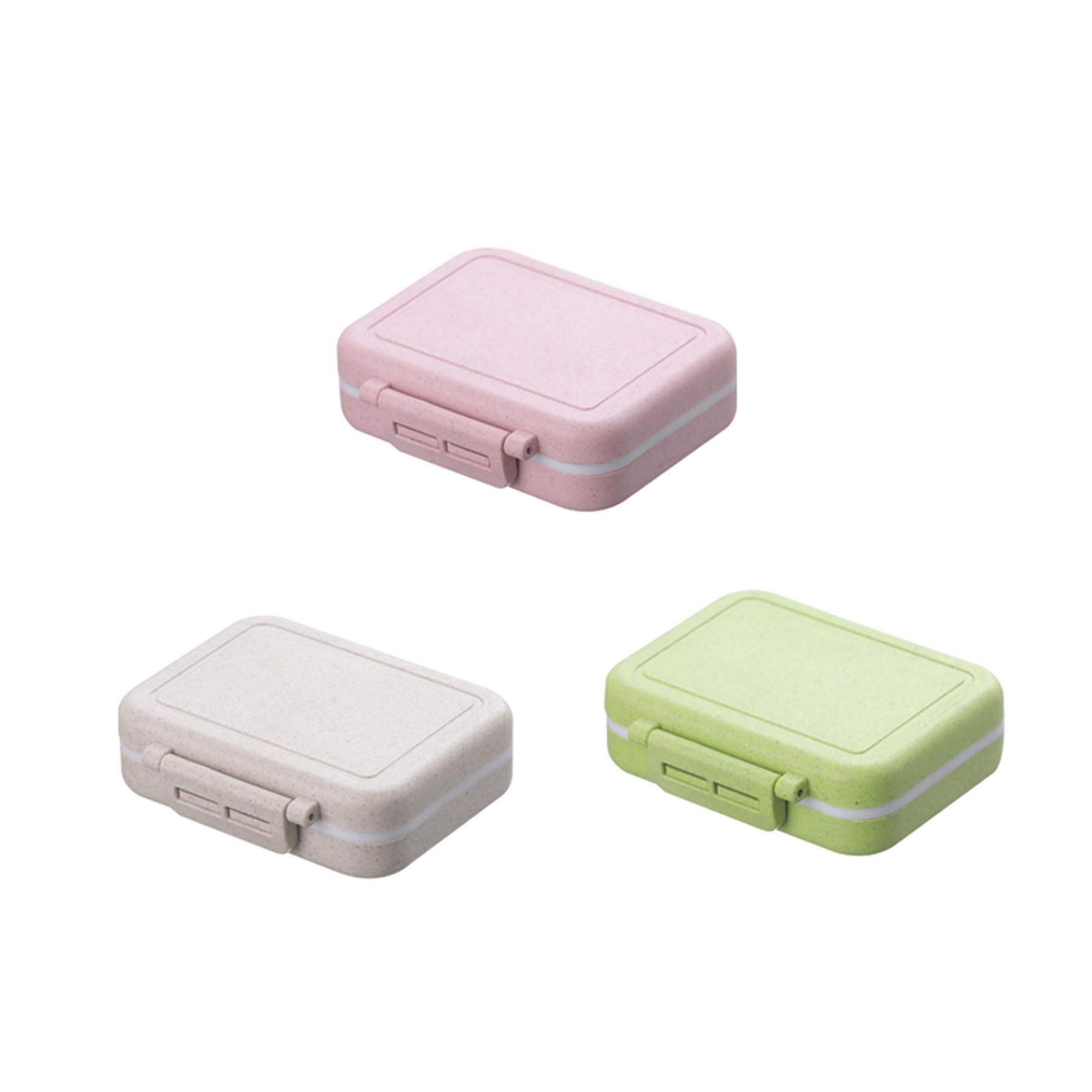 Portable Double Sealed Detachable 3 Compartment Medicine Box 3