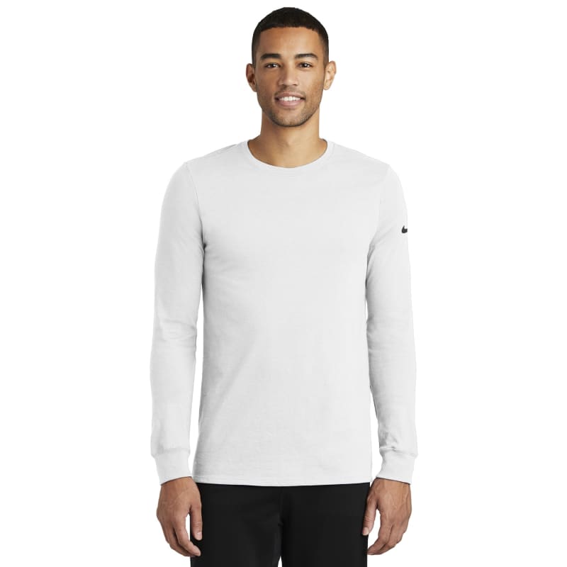 Nike Dri-FIT Cotton/Poly Long Sleeve Tee. 2