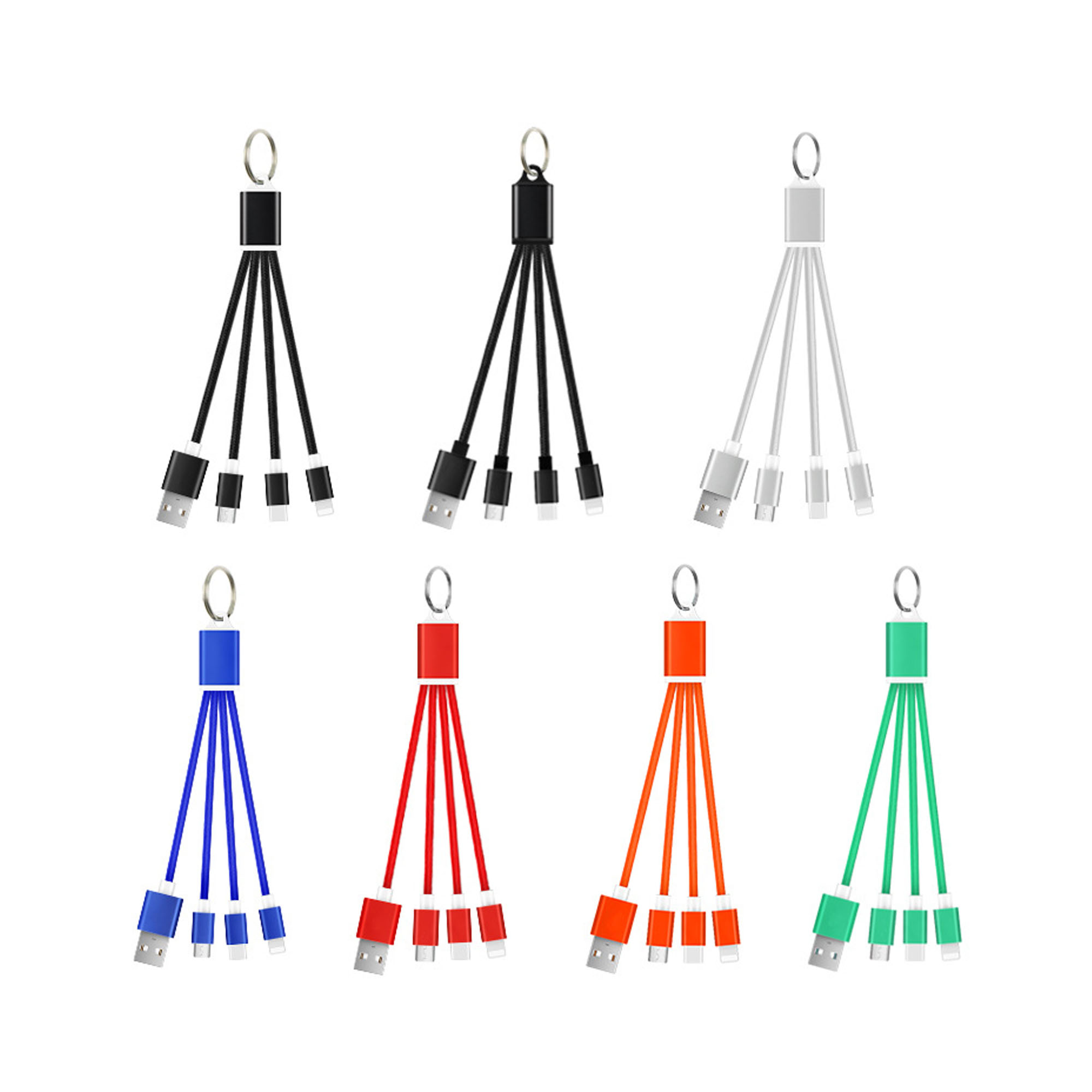 Multi USB Charging Keychain 3