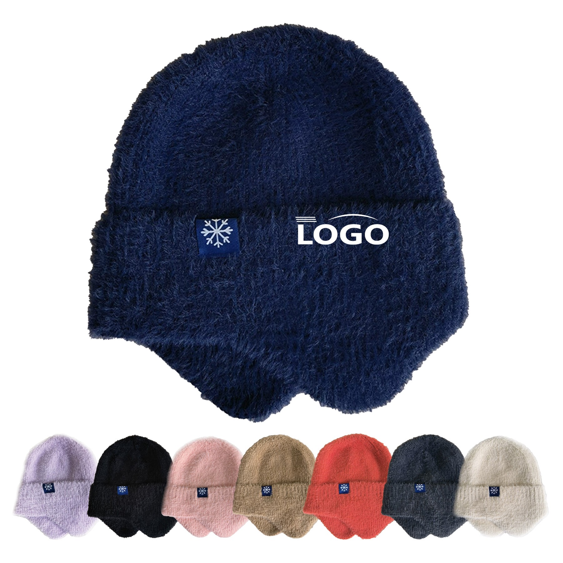 Plush Knitted Hat