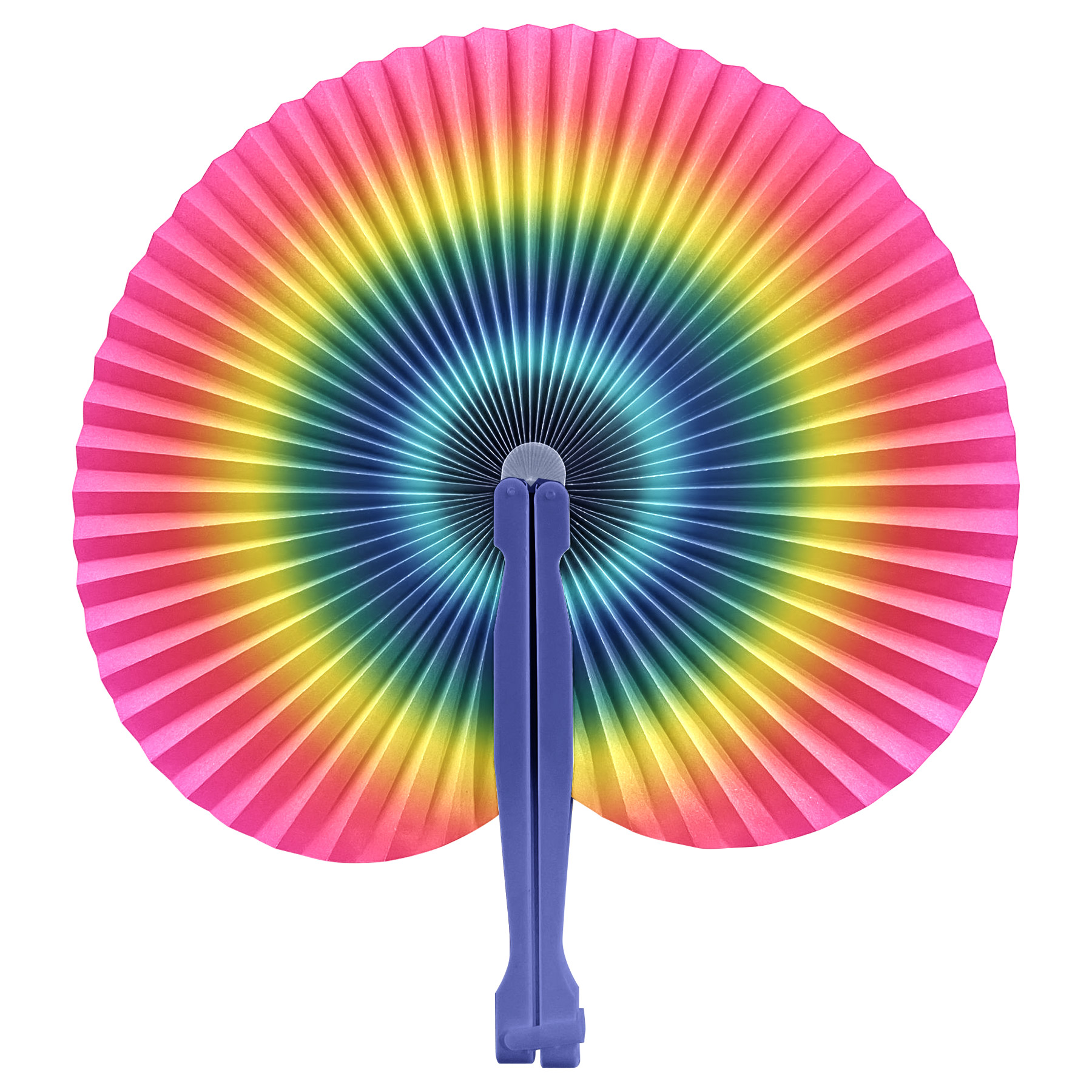 Full Color Round Folding Hand Paper Fan 3