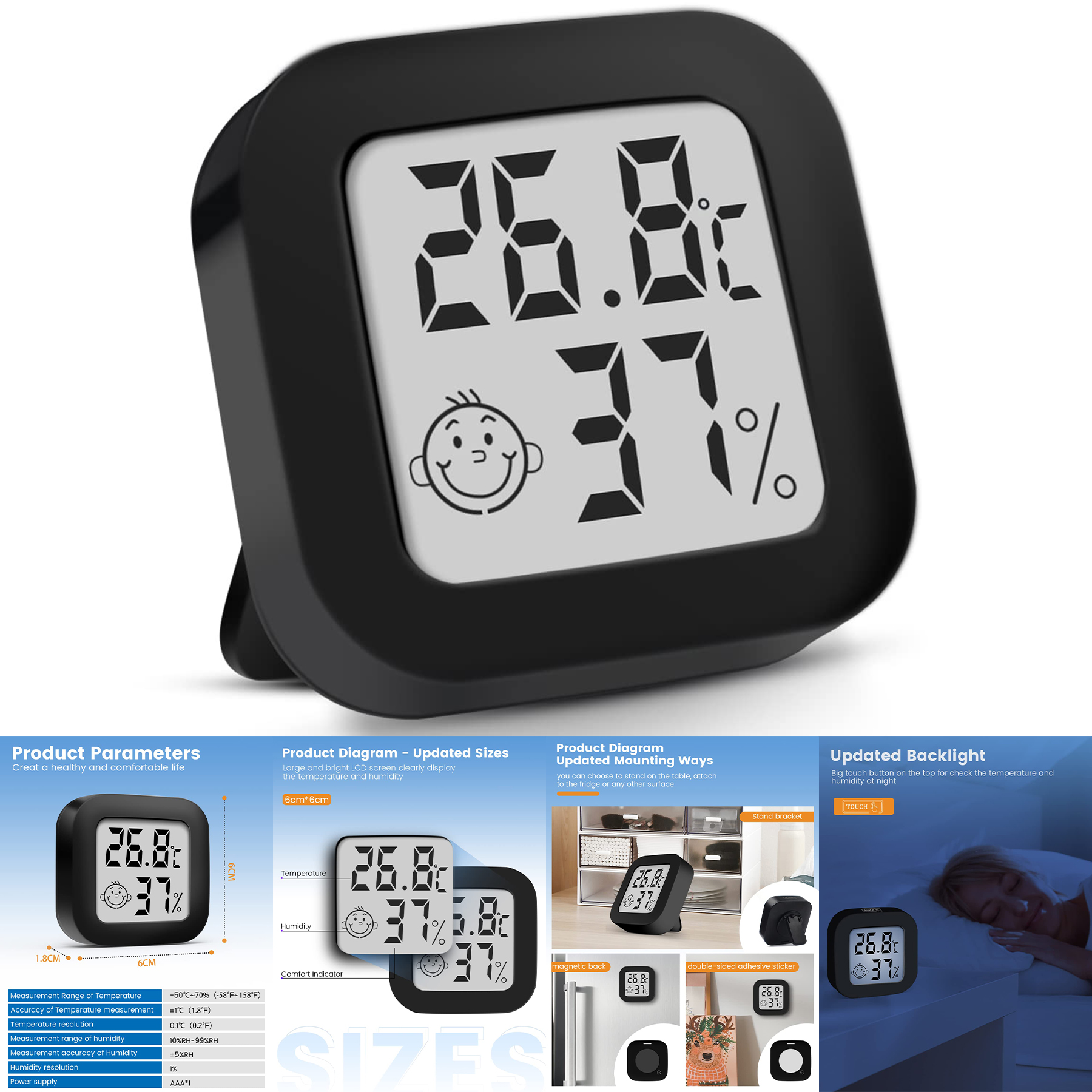 Digital Hygrometer Indoor Thermometer