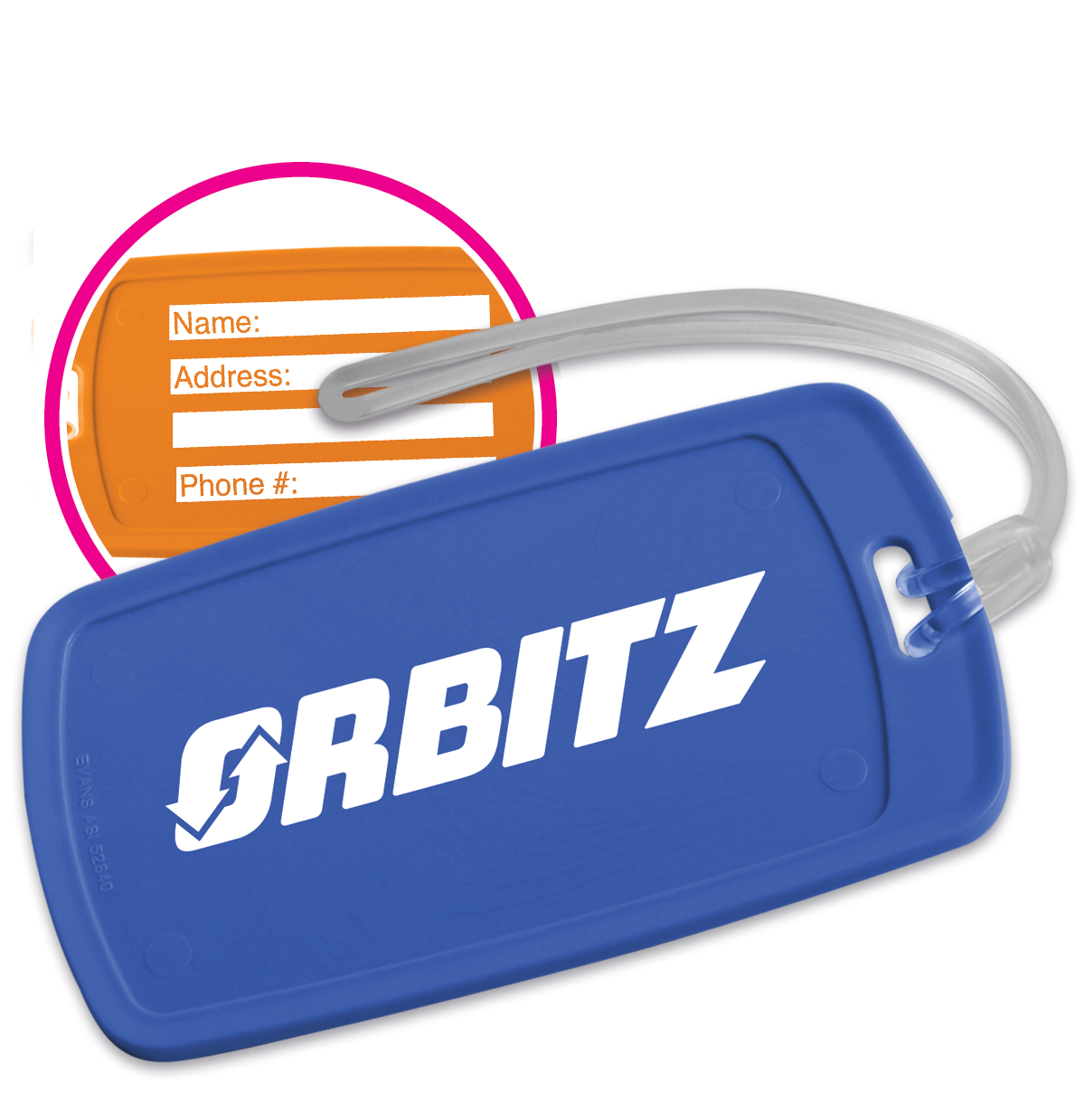 Traveler Rectangular Luggage Tag