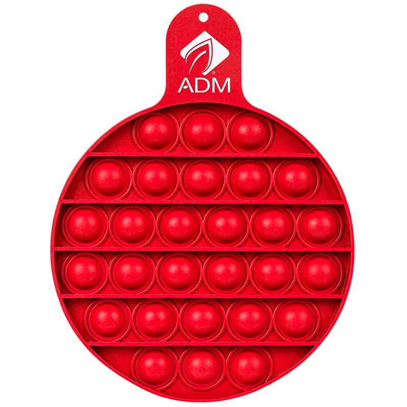 Round Fiddle Popper Silicone Sensory Fidget Toy 10