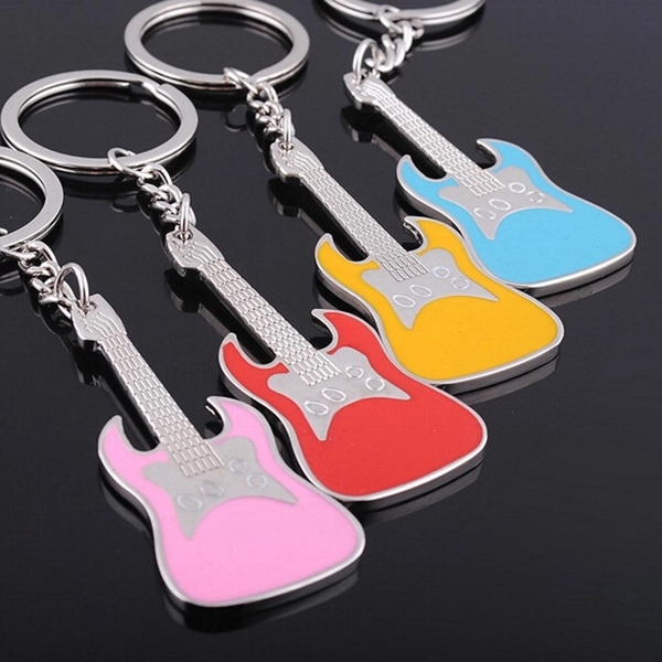 Aluminum Guitar Keychain 2