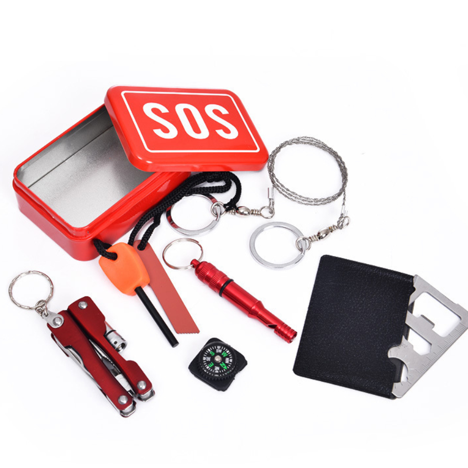 Outdoor Hiking Sos Survival Tool Kit 8