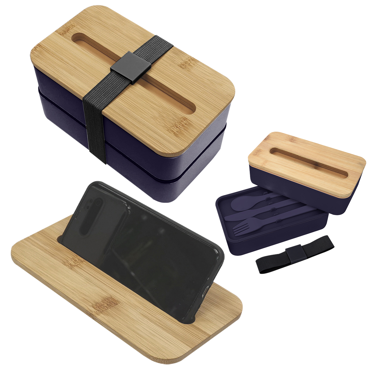 Stackable Bento Box With Phone Stand 14