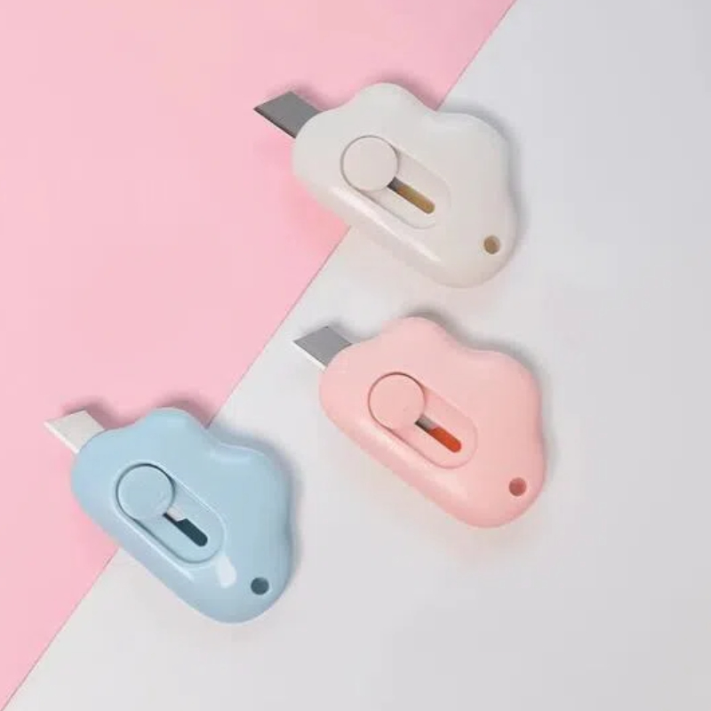Cute Cloud Mini Utility Knife Art Mini Shrink Wrap Case Opener Work Knife 2