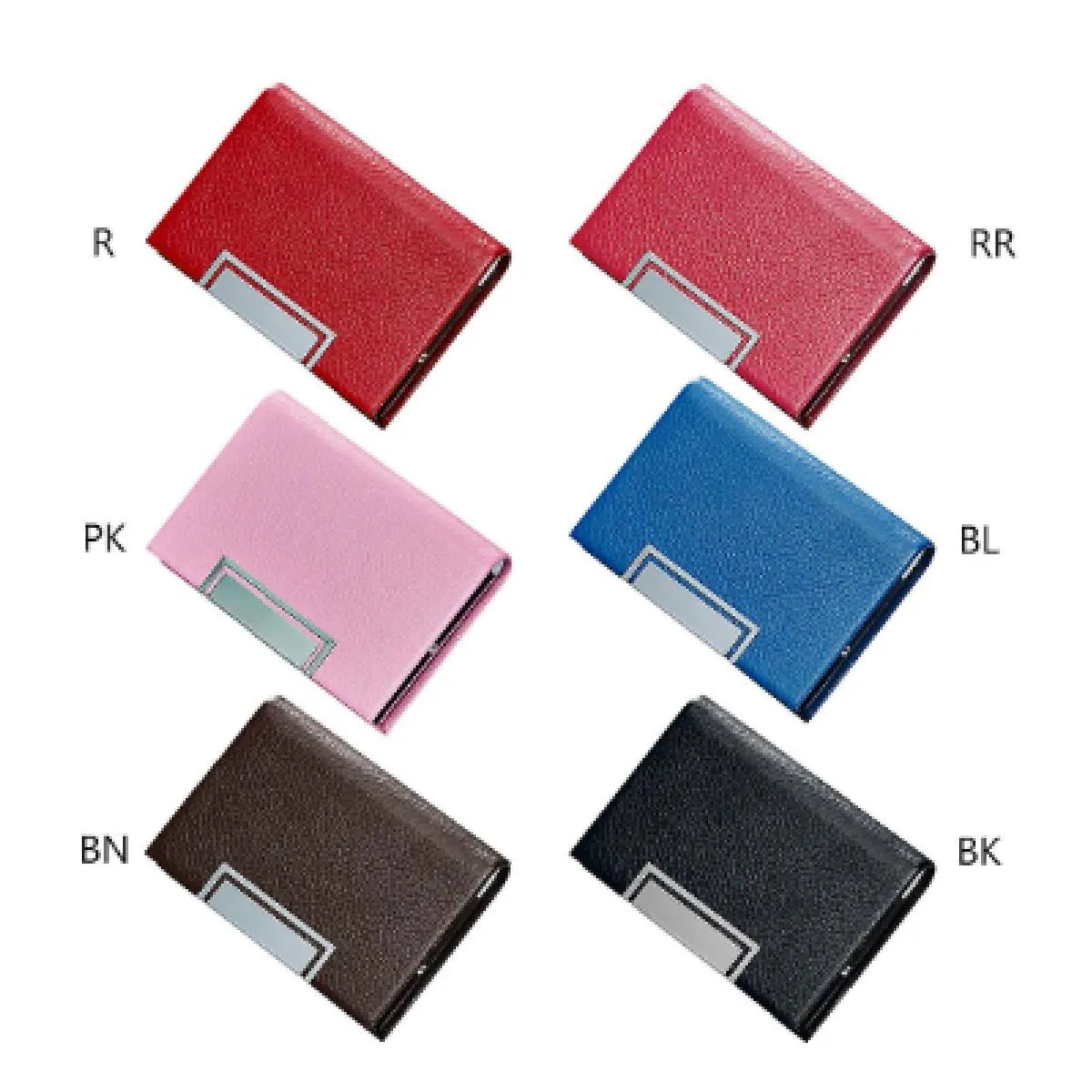 Leather Pocket Clip Metal Business ID Credit Card Wallet 4
