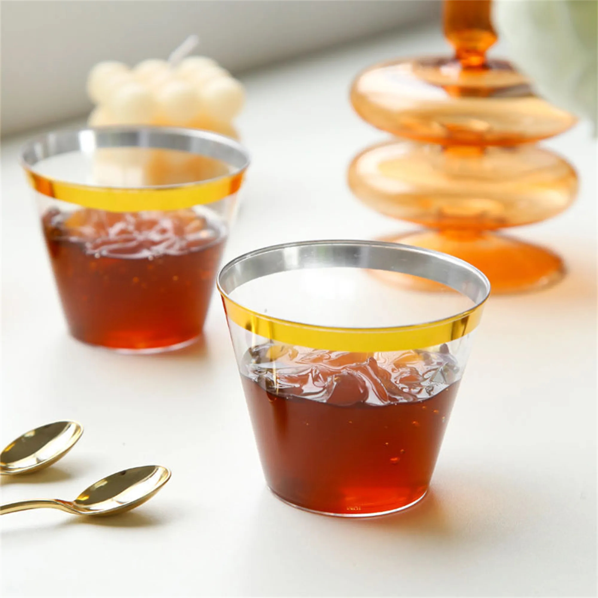 9 oz Disposable Clear Cups 14