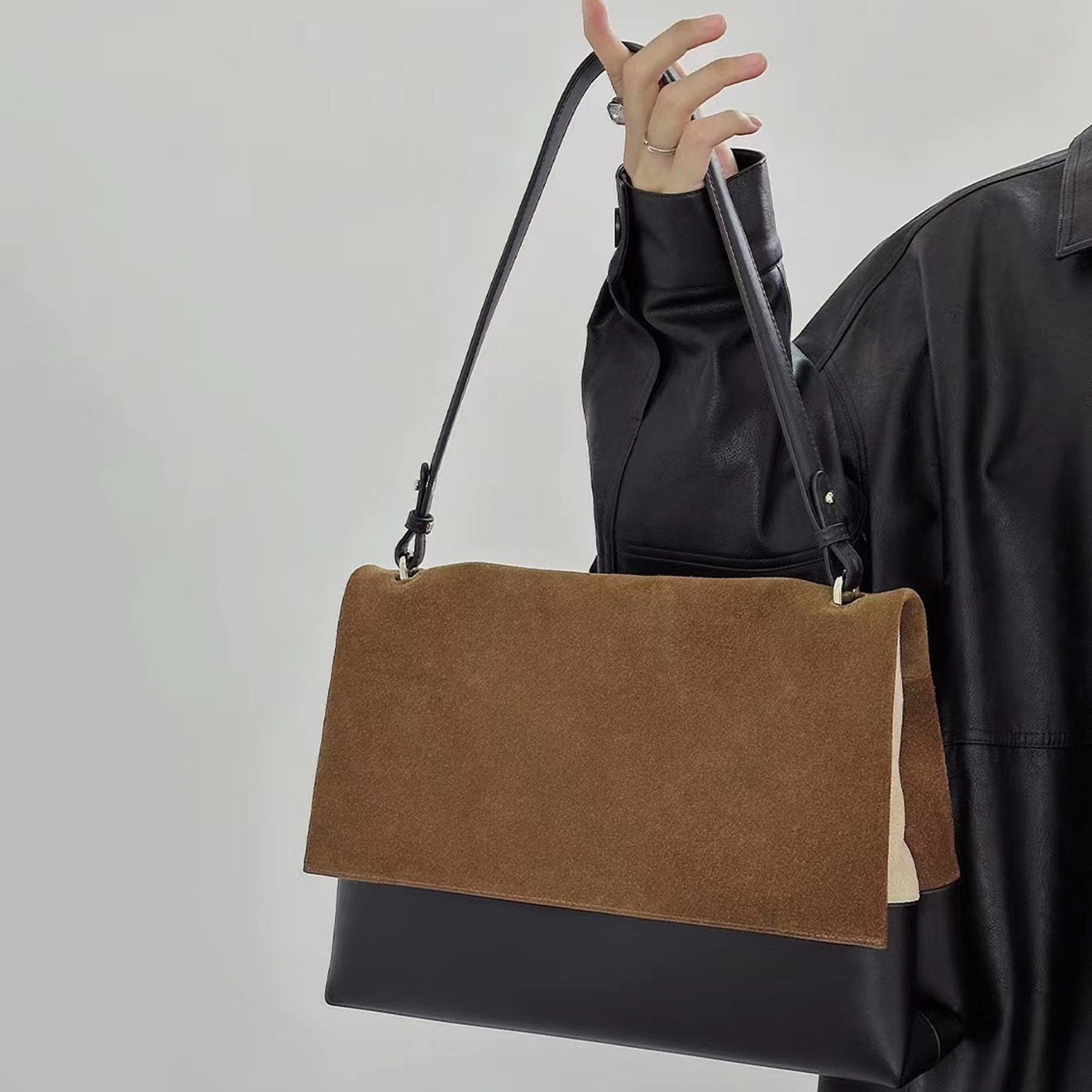 Waterproof Vintage Genuine Leather Messenger Tote Bag 3