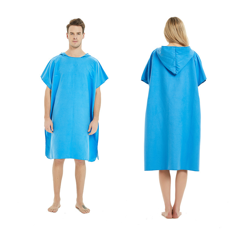 Microfiber Beach Changing Towel Robe w/Hood 5