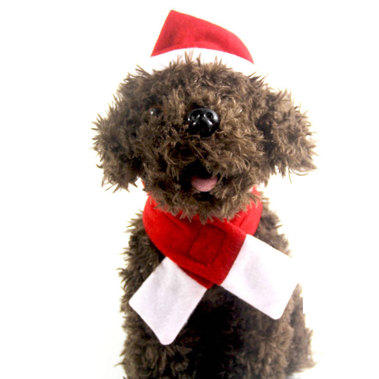 Christmas Pet Hat Scarf Bow Tie Set 4