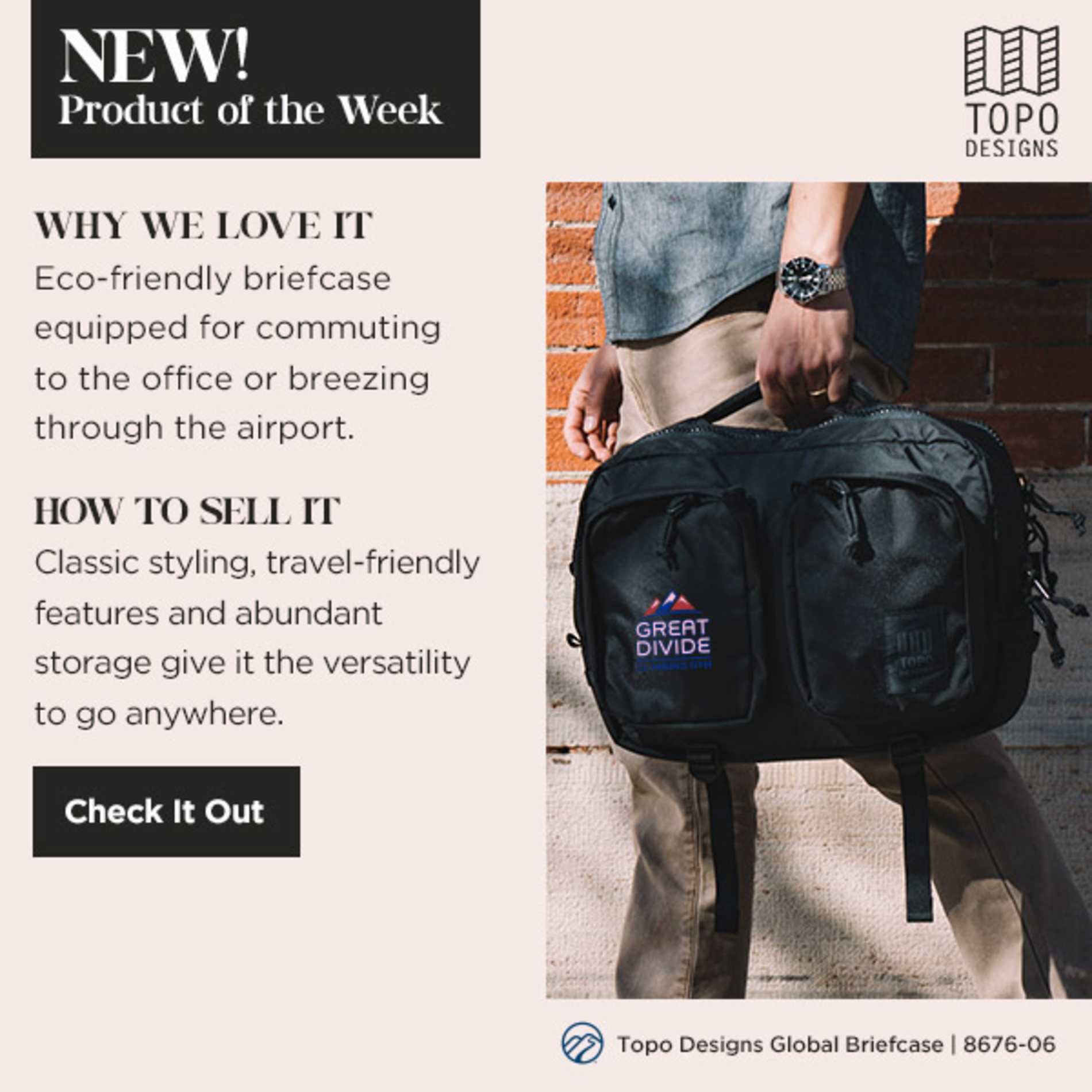 Topo Recycled Global Briefcase 157