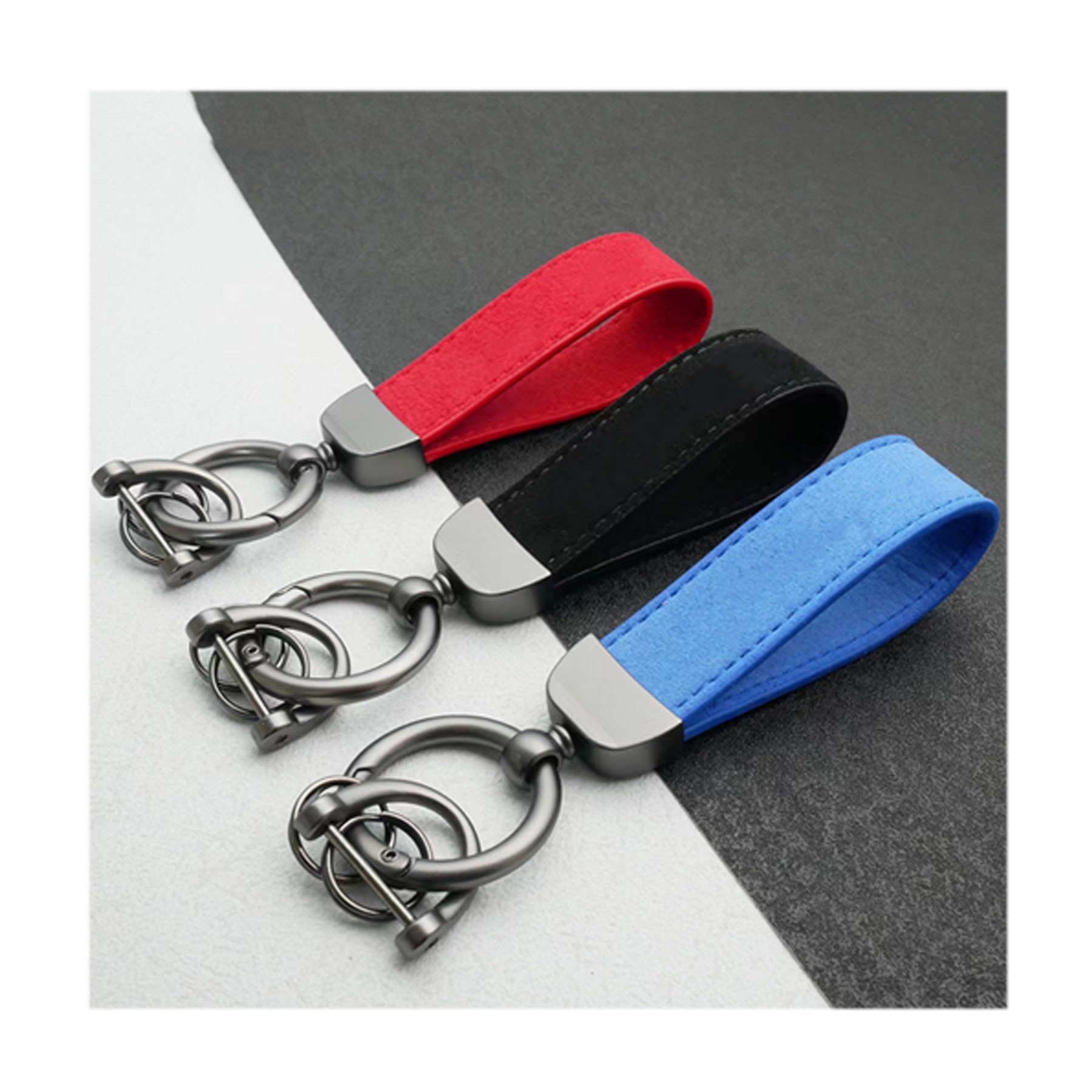 Leather Loop Car Keychain 2