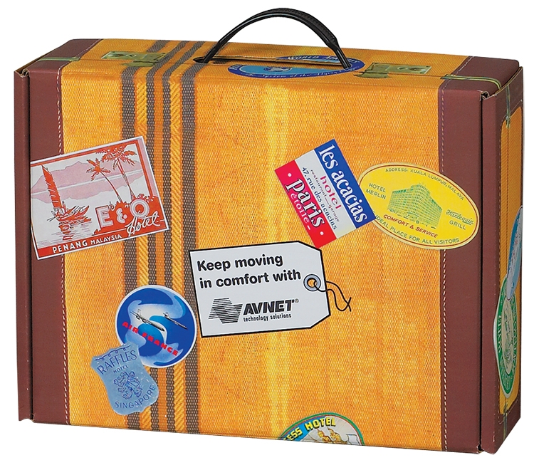 12 1/4" x 9 1/2" x 4" - Large Suitcase Box 2