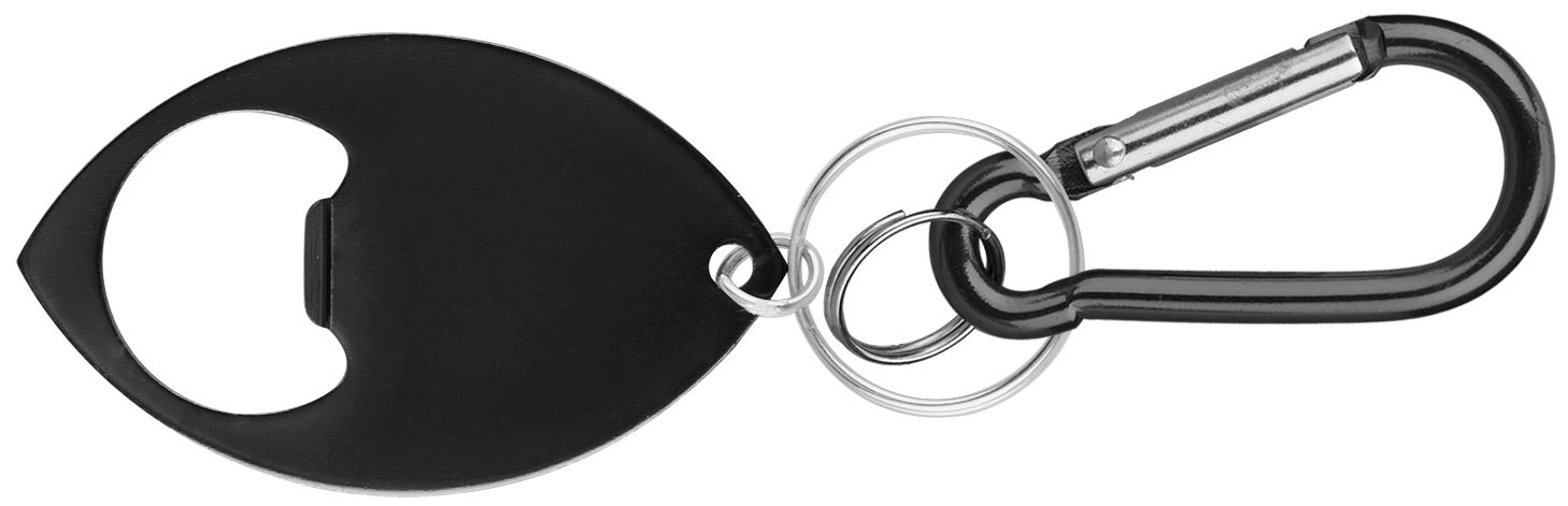 Football Shaped Bottle Opener w/ Key Ring & Carabiner 6