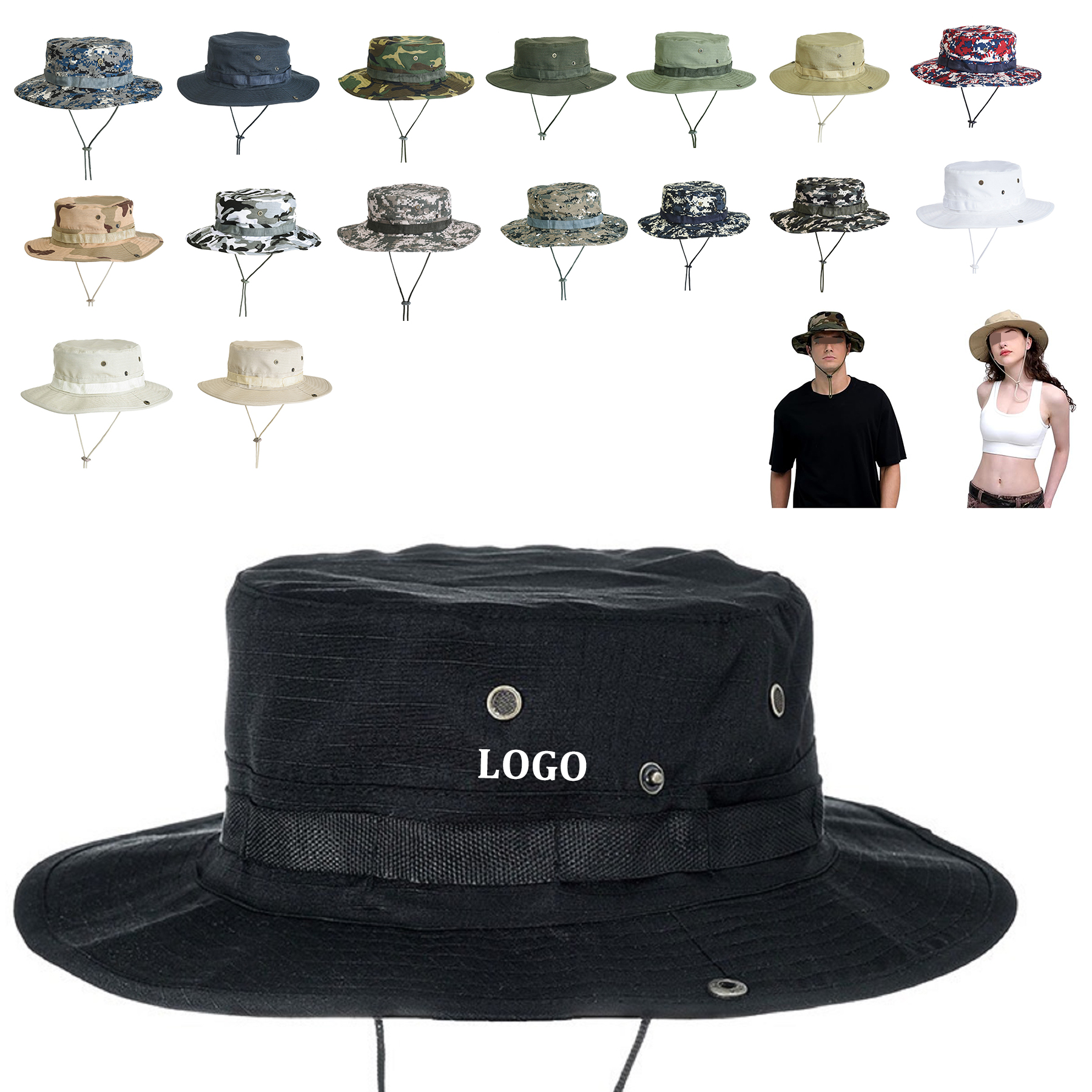 Men's and Women's Sun Hats and Fisherman Hats 2