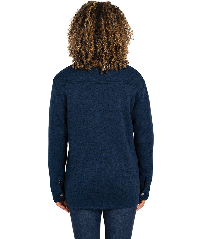 Heathered Fleece Snap Shacket 57
