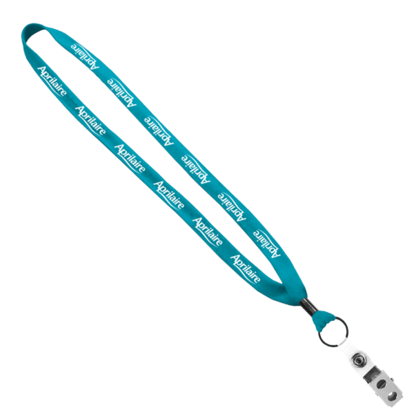5/8" Polyester Shoelace Lanyard with Metal Crimp & Split-Ring 51
