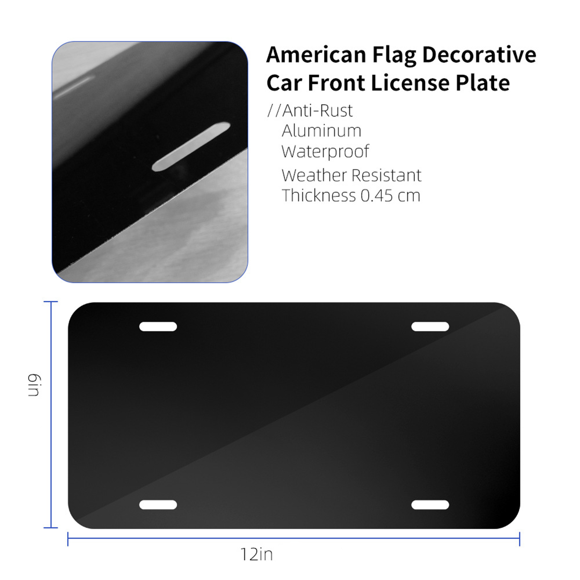 Custom Aluminum License Plate Frame 2