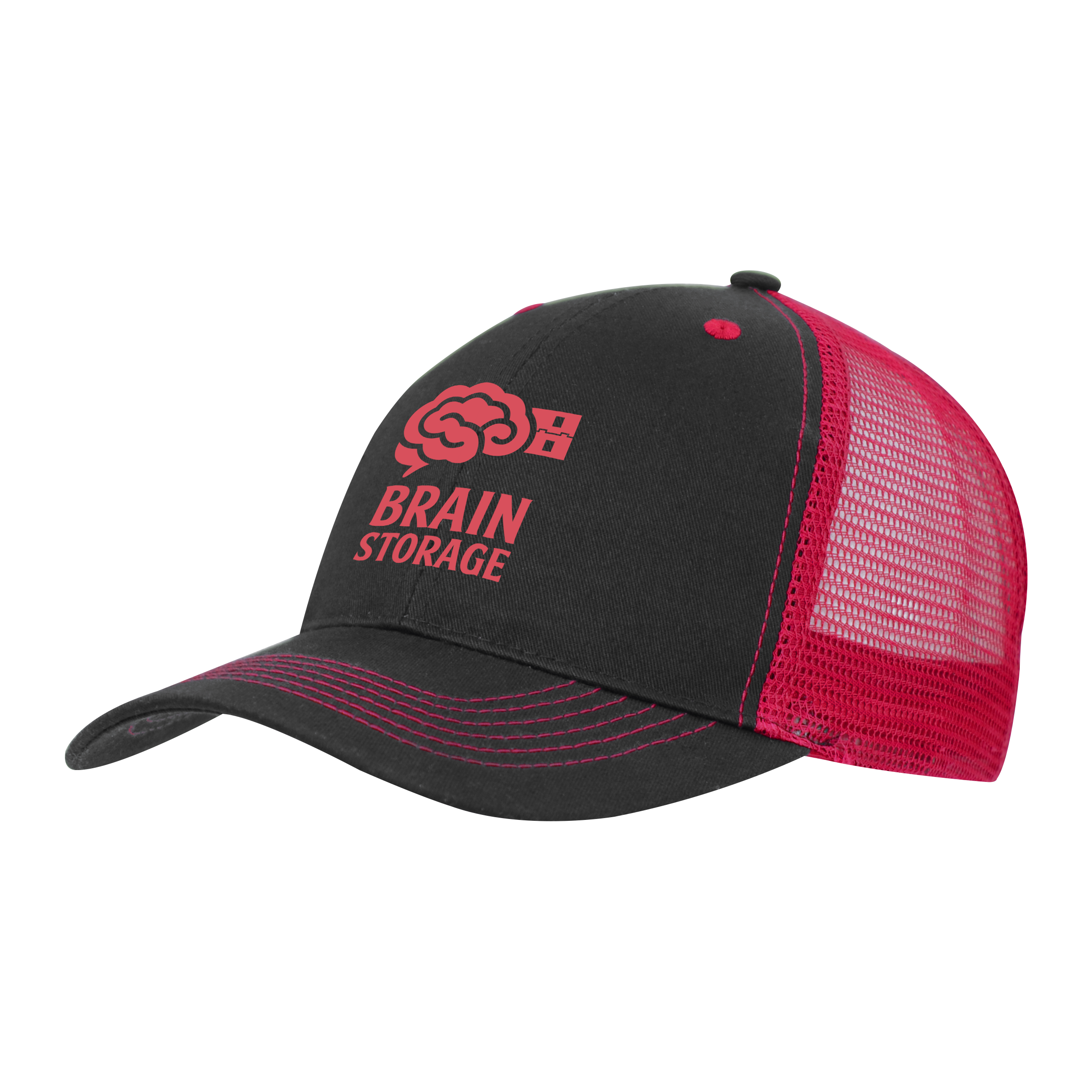 Color Accent Mesh Snapback Cap