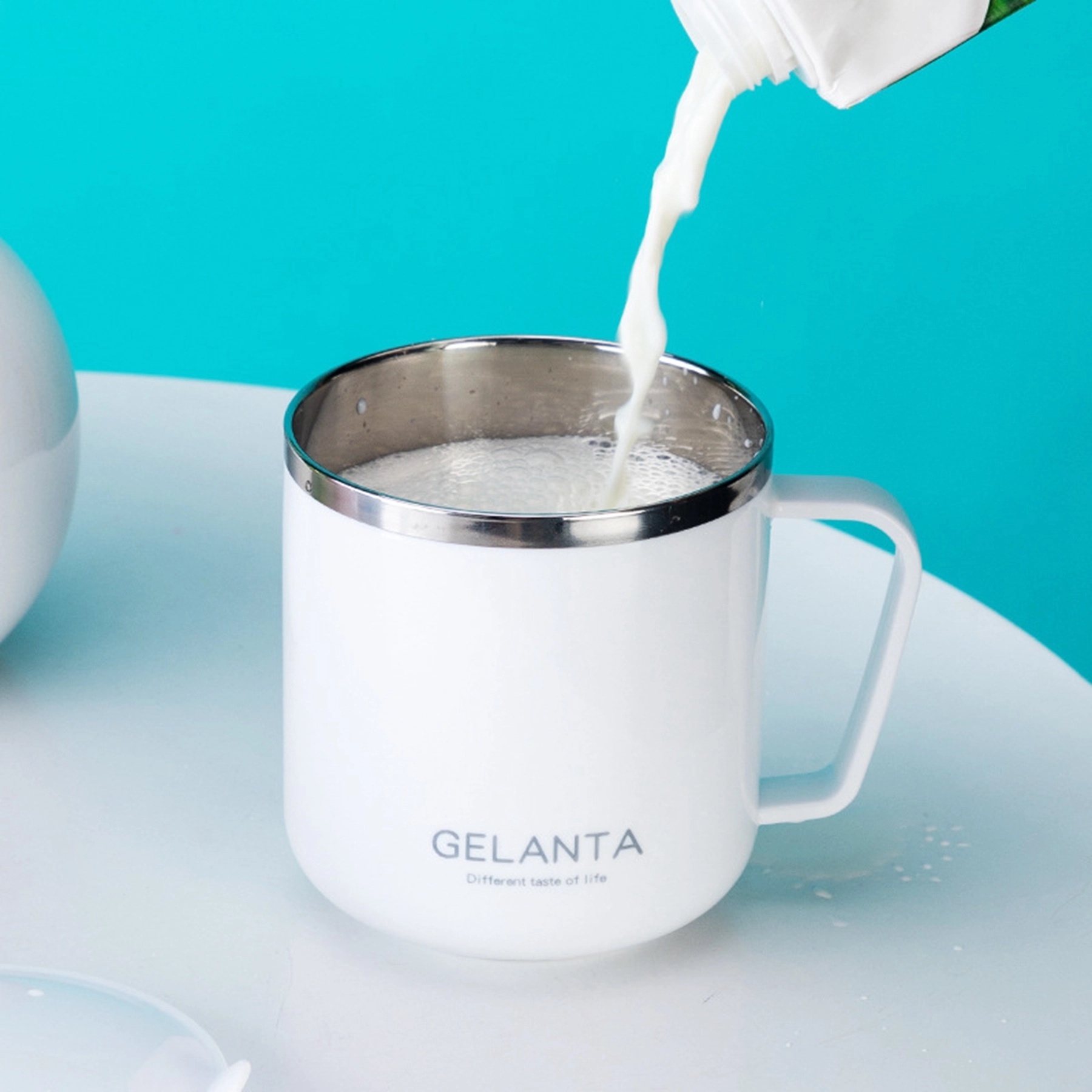 14 OZ. Vacuum Coffee Mug with Handle & Lid 8
