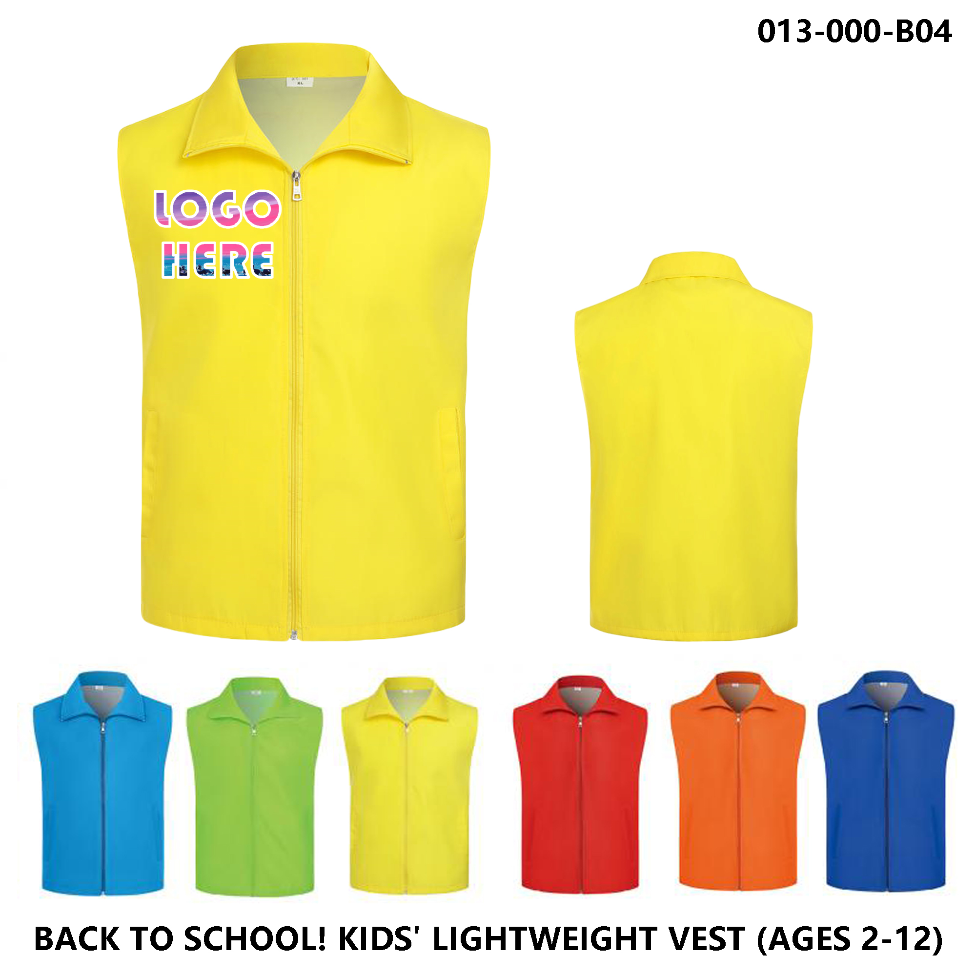 Youth Group Uniforms - Durable Logo Vest 2