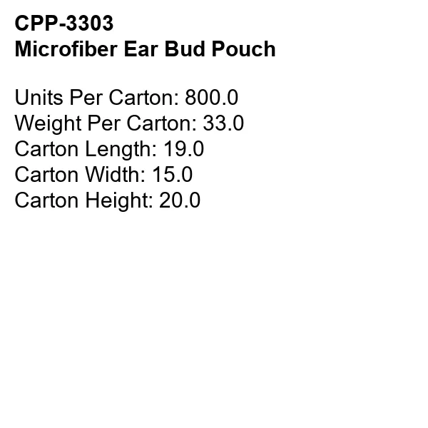 MICROFIBER EAR BUD POUCH 4