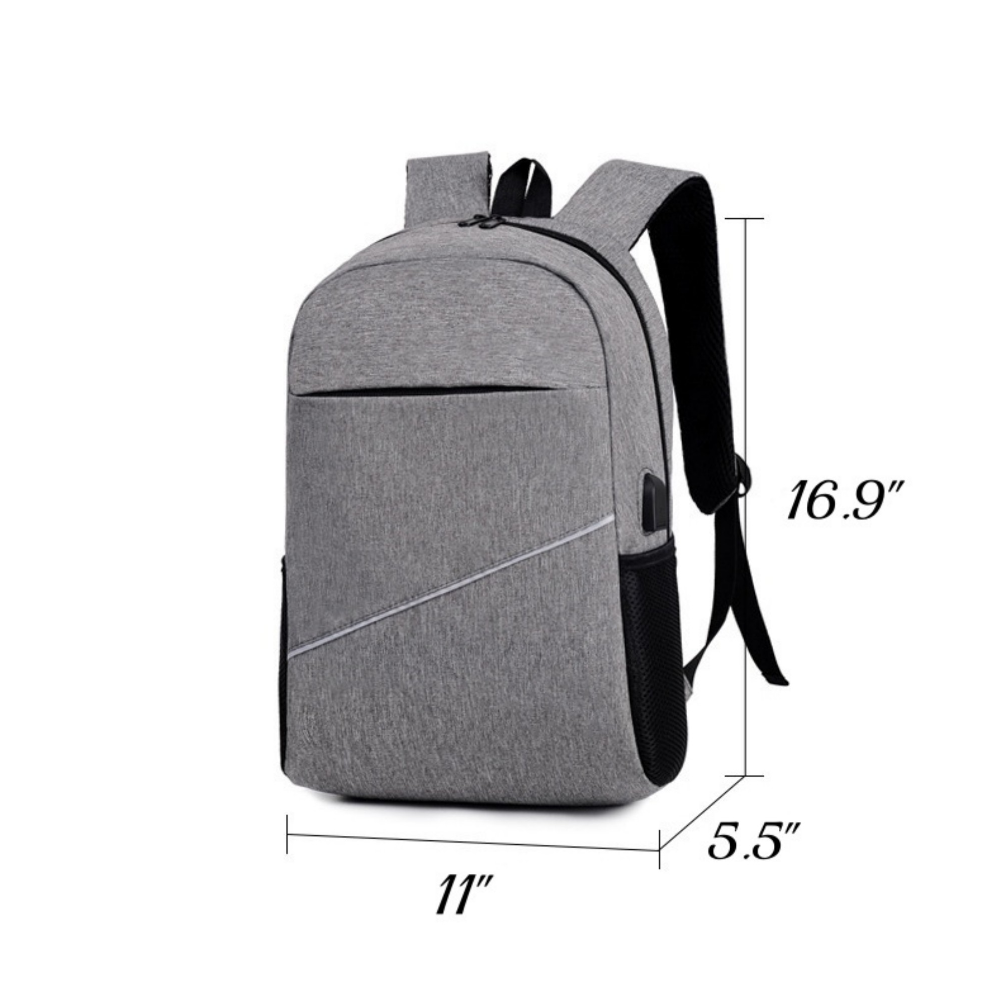 Oxford Fabric Backpack With USB Port 2