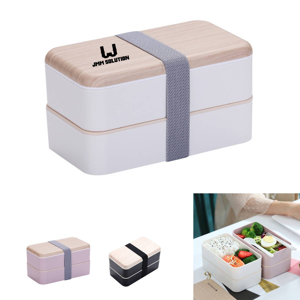 2 Compartments Bento Lunch Box 2